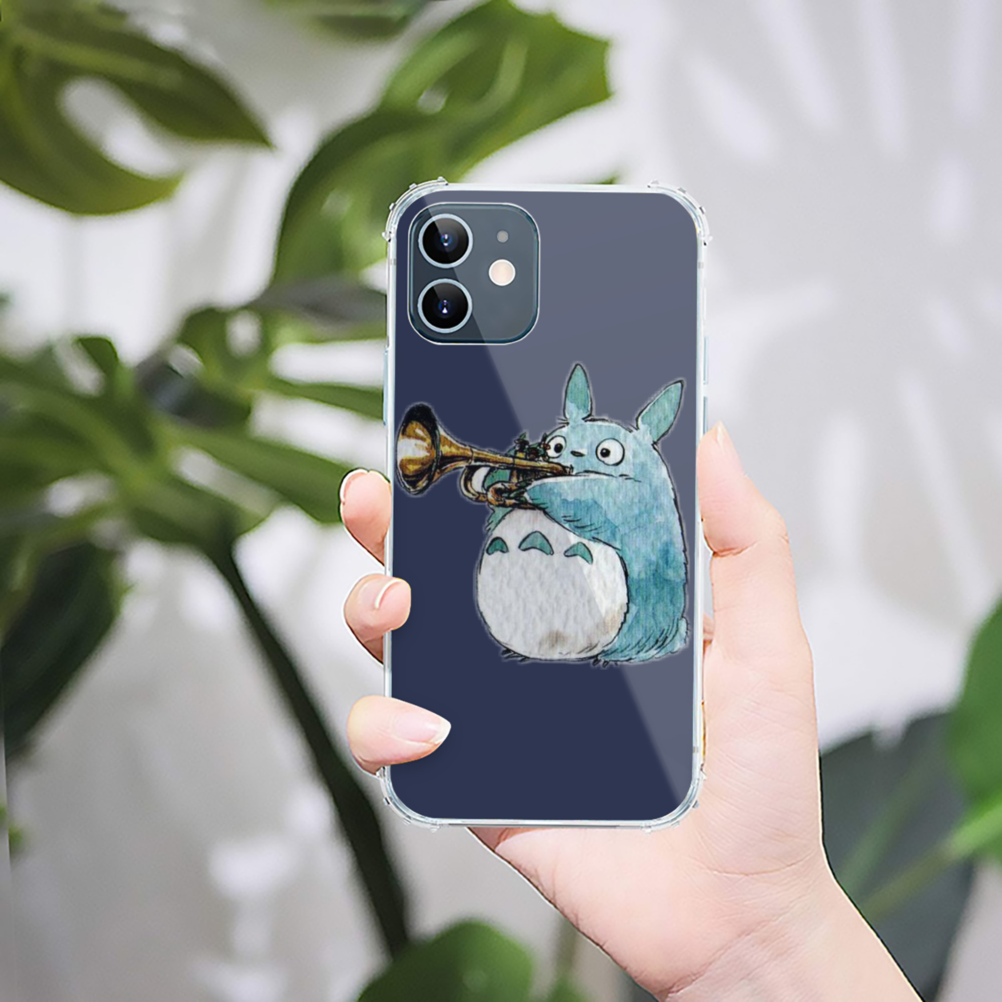 （画像用） となりのトトロ 草壁メイ 草壁サツキ My Neighbor Totoro Satsuki Kusakabe Mei Kusakabe 【iPhone 12シリーズ対応】透明スマホケース（クリアソフトケース）